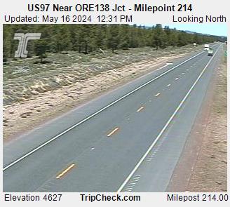 US97 Near ORE138 Jct - Milepoint 214